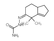 Hydrazinecarboxamide,2-(1,2,4,6,7,7a-hexahydro-4,4-dimethyl-5H-inden-5-ylidene)- structure