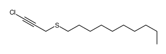 1-(3-chloroprop-2-ynylsulfanyl)decane Structure