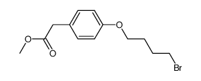 methyl 4-(4-bromobutoxy)phenylacetate Structure