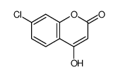 4-羟基-7-氯-2H-色烯-2-酮结构式