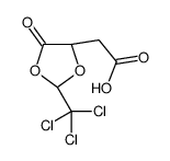 2-[(4S)-5-oxo-2-(trichloromethyl)-1,3-dioxolan-4-yl]acetic acid Structure