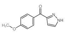 (4-methoxyphenyl)-(2H-pyrazol-3-yl)methanone结构式