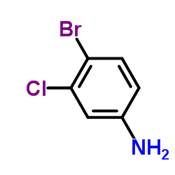 4-溴-3-氯苯胺结构式