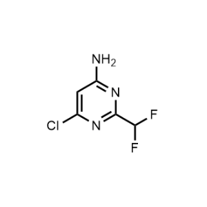 6-Chloro-2-(difluoromethyl)pyrimidin-4-amine Structure