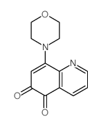 5,6-Quinolinedione,8-(4-morpholinyl)-结构式