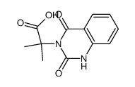 3(2H)-Quinazolineacetic acid,1,4-dihydro--alpha-,-alpha--dimethyl-2,4-dioxo- Structure