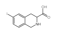 6-iodo-1,2,3,4-tetrahydroisoquinoline-3-carboxylic acid Structure