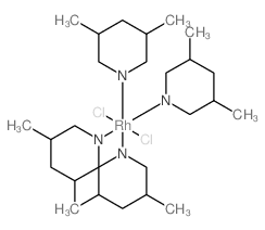 Rhodium(1+),dichlorotetrakis(3,5-dimethylpyridine)-, chloride, (OC-6-12)- (9CI) Structure