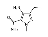 4-amino-3-ethyl-1-Methyl-1H-pyrazole-5-carboxamide structure