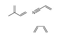 2-丙烯腈与1,3-丁二烯和2-甲基-1,3-丁二烯的聚合物结构式