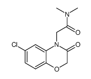 2-(6-chloro-3-oxo-2,3-dihydro-benzo[1,4]oxazin-4-yl)-N,N-dimethyl-acetamide Structure