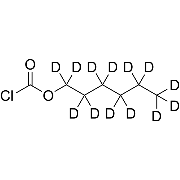 Hexyl chlorocarbonate-d13 Structure