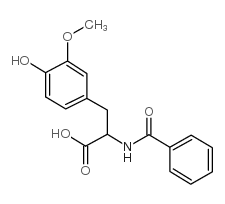 2-benzamido-3-(4-hydroxy-3-methoxyphenyl)propanoic acid Structure