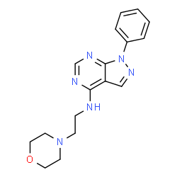 N-(2-morpholinoethyl)-1-phenyl-1H-pyrazolo[3,4-d]pyrimidin-4-amine picture