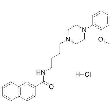 N-(4-(4-(2-甲氧基苯基)哌嗪-1-基)丁基)-2-萘甲酰胺盐酸盐图片