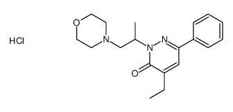 4-Ethyl-2-(1-methyl-2-morpholinoethyl)-6-phenyl-3(2H)-pyridazinone hyd rochloride Structure