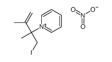 1-(1-iodo-2,3-dimethylbut-3-en-2-yl)pyridin-1-ium,nitrate结构式