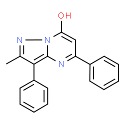 2-Methyl-3,5-diphenylpyrazolo[1,5-a]pyrimidin-7-ol Structure