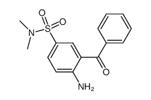 3-Benzoyl-sulfanilsaeure-dimethylamid Structure