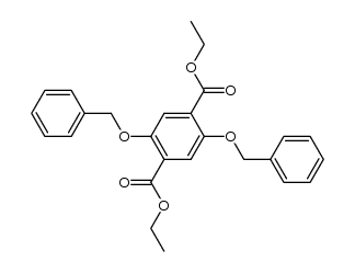 2,5-bis-benzyloxy-terephthalic acid diethyl ester Structure