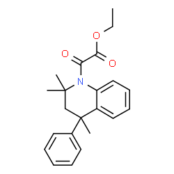 Ethyl oxo(2,2,4-trimethyl-4-phenyl-3,4-dihydroquinolin-1(2H)-yl)acetate图片