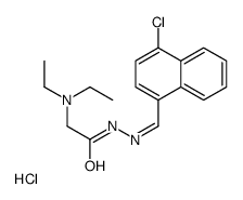 N-[(E)-(4-chloronaphthalen-1-yl)methylideneamino]-2-(diethylamino)acetamide,hydrochloride结构式