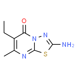 5H-1,3,4-Thiadiazolo[3,2-a]pyrimidin-5-one,2-amino-6-ethyl-7-methyl-(9CI) structure