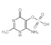 4-Amino-6-oxo-2-methyl-5-pyrimidyl hydrogen sulfate structure