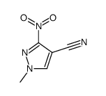 1-METHYL-3-NITRO-1H-PYRAZOLE-4-CARBONITRILE结构式