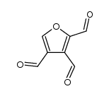 furan-2,3,4-tricarbaldehyde Structure