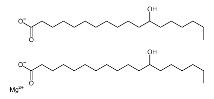 magnesium(2+) 12-hydroxyoctadecanoate结构式