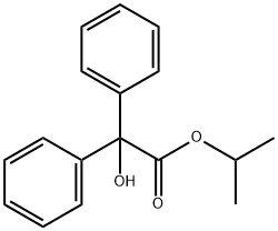 Benzeneacetic acid, a-hydroxy-a-phenyl-, 1-Methylethyl ester Structure