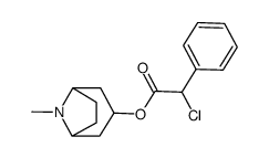 chloro-phenyl-acetic acid tropan-3-yl ester结构式