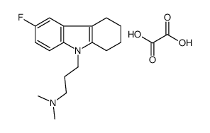 3-(6-fluoro-1,2,3,4-tetrahydrocarbazol-9-yl)propyl-dimethylazanium,2-hydroxy-2-oxoacetate Structure