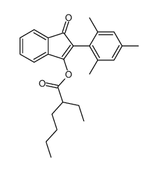 [3-oxo-2-(2,4,6-trimethylphenyl)inden-1-yl] 2-ethylhexanoate结构式