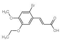 3-(2-bromo-5-ethoxy-4-methoxyphenyl)prop-2-enoic acid structure