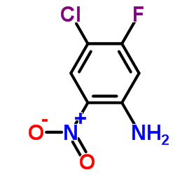 2-硝基-4-氯-5-氟苯胺结构式