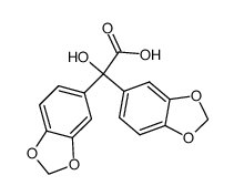 bis-benzo[1,3]dioxol-5-yl-hydroxy-acetic acid结构式