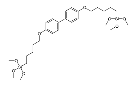 trimethoxy-[5-[4-[4-(5-trimethoxysilylpentoxy)phenyl]phenoxy]pentyl]silane Structure