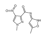 1H-Pyrazole-3-carboxamide,1-methyl-N-(5-methyl-3-isoxazolyl)-4-nitro-(9CI) Structure