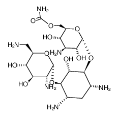 6-O-(3-Amino-6-carbamoyl-3-deoxy-α-D-glucopyranosyl)-4-O-(2,6-diamino-2,6-dideoxy-α-D-glucopyranosyl)-2-deoxy-D-streptamine picture