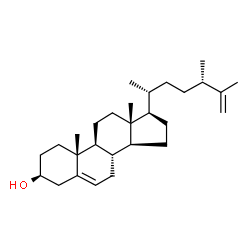 (24S)-24-Methyl-5,25-cholestadien-3β-ol Structure