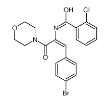 N-[(Z)-1-(4-bromophenyl)-3-morpholin-4-yl-3-oxoprop-1-en-2-yl]-2-chlorobenzamide Structure