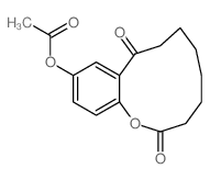 1-Benzoxacycloundecin-2,9-dione,11-(acetyloxy)-3,4,5,6,7,8-hexahydro- structure