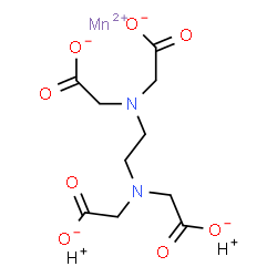 dihydrogen [[N,N'-ethylenebis[N-(carboxymethyl)glycinato]](4-)-N,N',O,O',ON,ON']manganate(2-) Structure