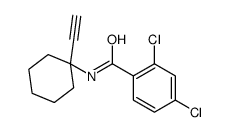 2,4-dichloro-N-(1-ethynylcyclohexyl)benzamide Structure