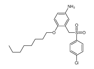 3-[(4-chlorophenyl)sulfonylmethyl]-4-octoxyaniline Structure