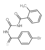 Benzamide,N-[[[(4-bromophenyl)thioxomethyl]amino]carbonyl]-2-methyl- structure