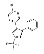 5-(4-bromophenyl)-1-phenyl-3-(trifluoromethyl)pyrazole Structure