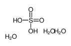 Sulfuric acid trihydrate Structure